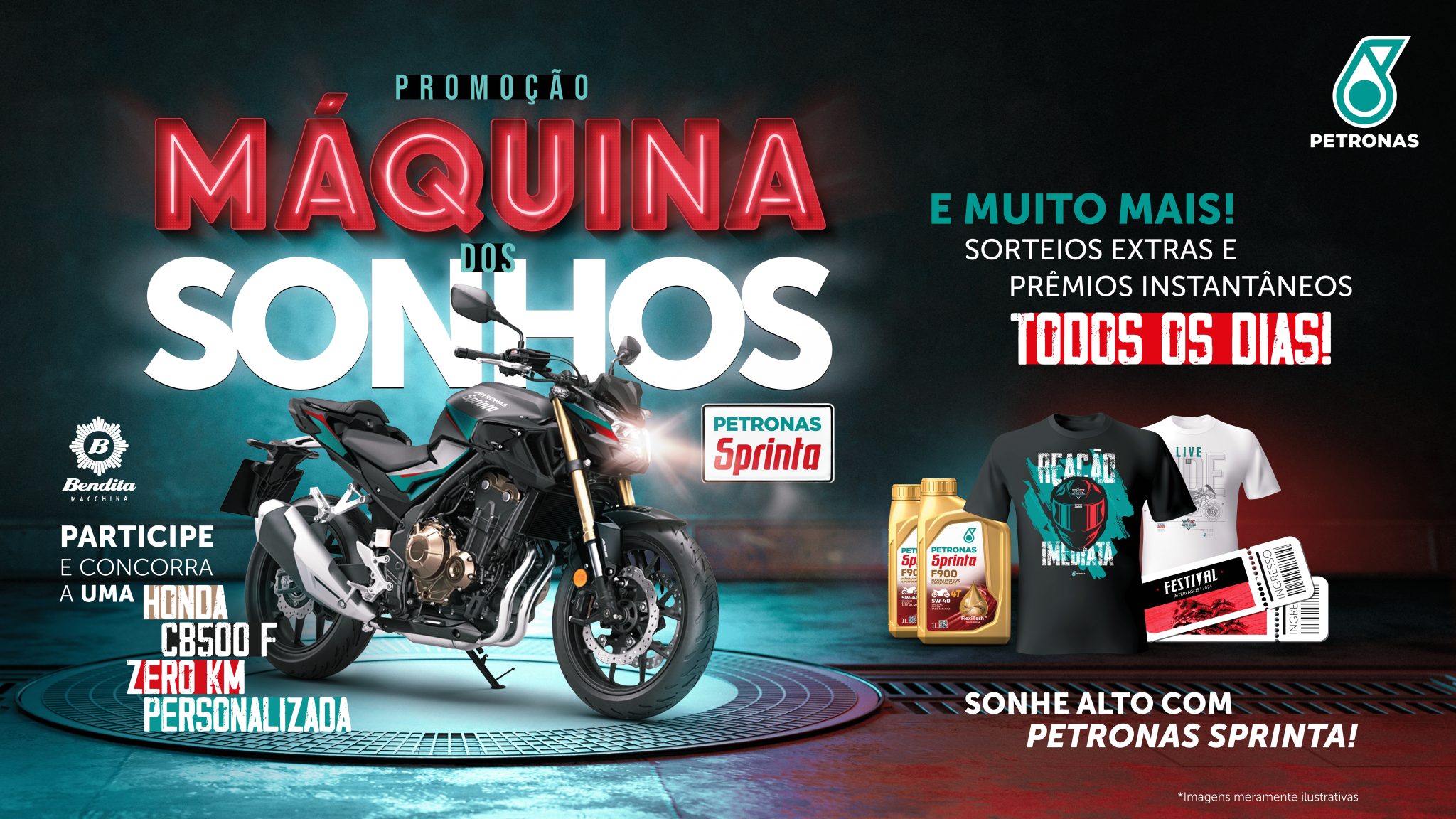 PETRONAS promove promoção que premiará vencedor moto Honda zero KM