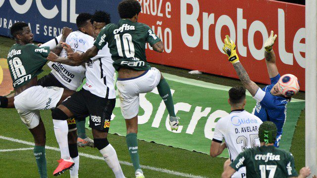 Corinthians x Palmeiras pela primeira partida da final. Foto: Marcos Ribolli - Globoesporte.