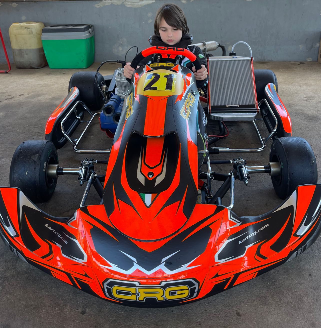 Guth : Nicolas Guth competirá com chassis CRG na Júnior Menor em 2023 (Arquivo do piloto)