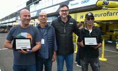 Homenagens foram feitas por Fernando Julianelli, CEO da Vicar, em Tarumã (Duda Bairros/Stock Car)