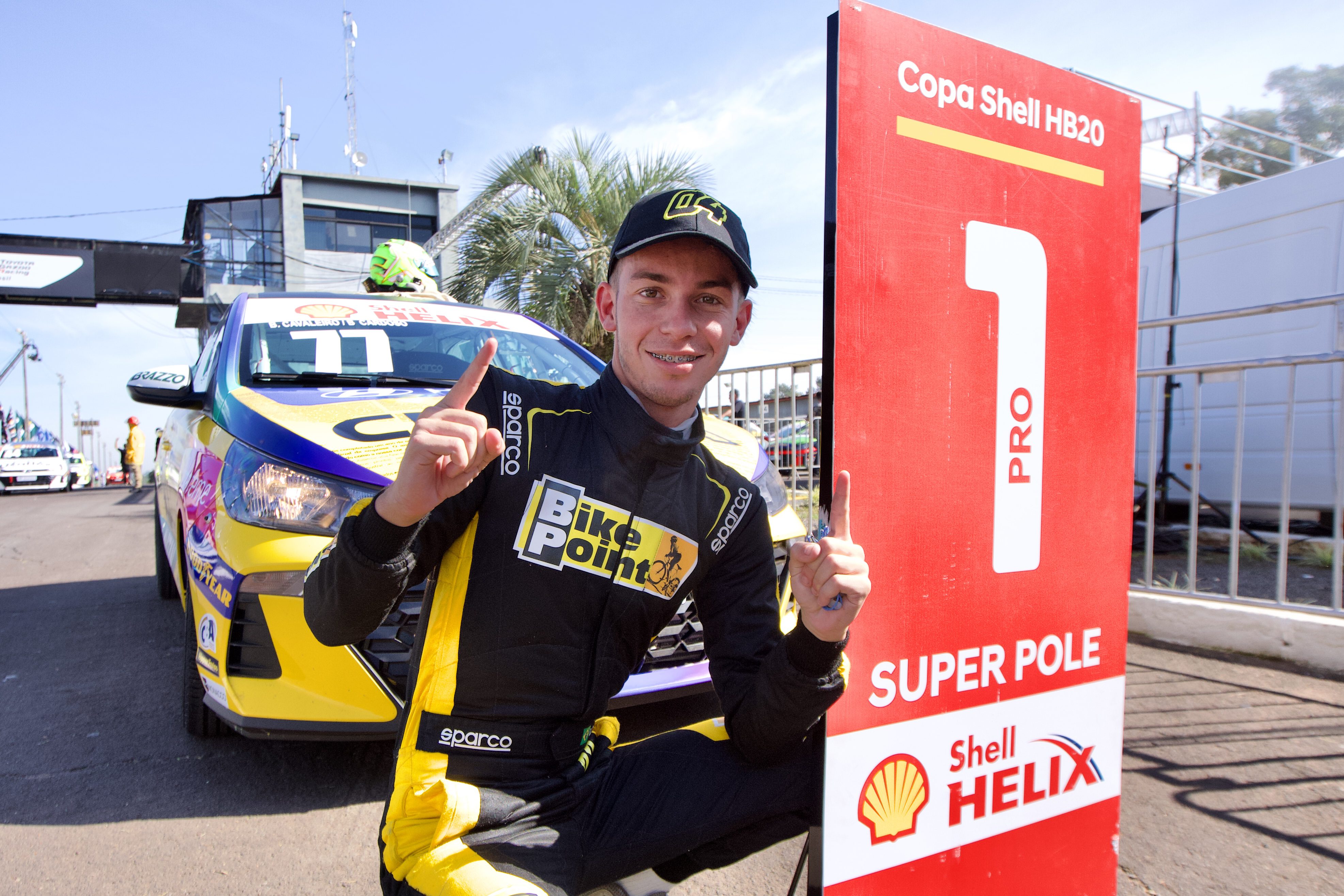Bernardo Cardoso #77, pole da PRO (Renato Mafra/Copa Shell Hyundai HB20)