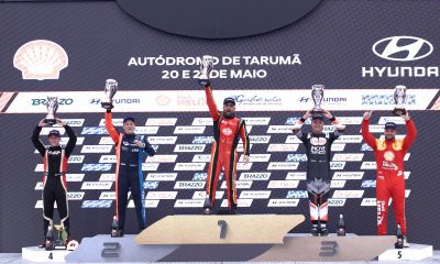 Pódio da PRO (Renato Mafra/Copa Shell Hyundai HB20)