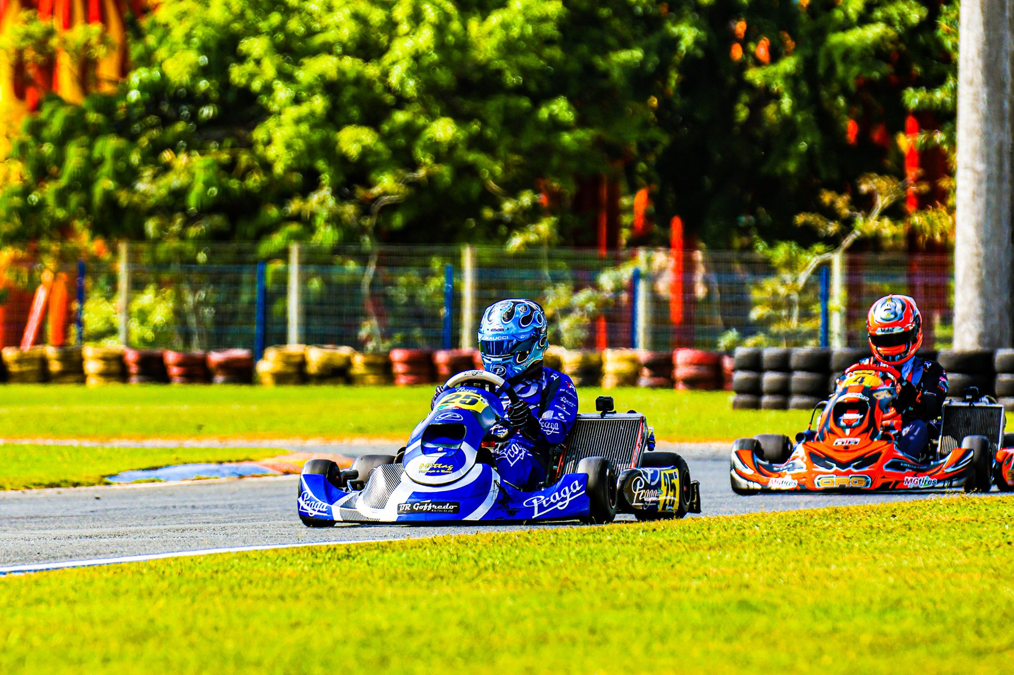 Giuliano Raucci (25) competiu com o chassi Praga Dragon Evo 3 Blue (Darkside Karts)