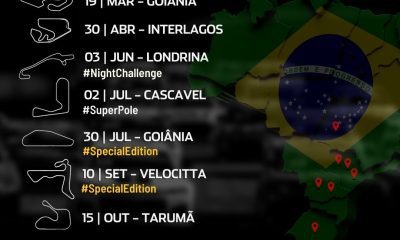 Calendário 2023 da NASCAR Brasil Sprint Race (Divulgação)