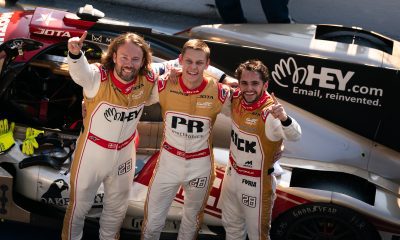 David Heinemeier-Hansson, Oliver Rasmussen e Pietro Fittipaldi (JOTA Sport)