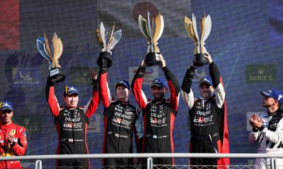 Mike Conway, Kamui Kobayashi e José María López (Toyota)
