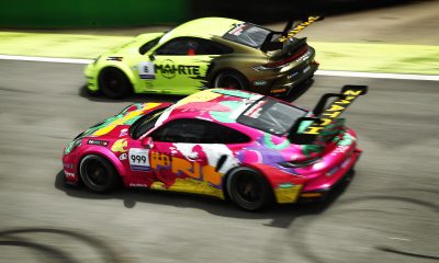 Nicolas Costa (abaixo) lidera com 5 pontos sobre Werner Neugebauer (acima) (Luca Bassani/Porsche Cup Brasil)
