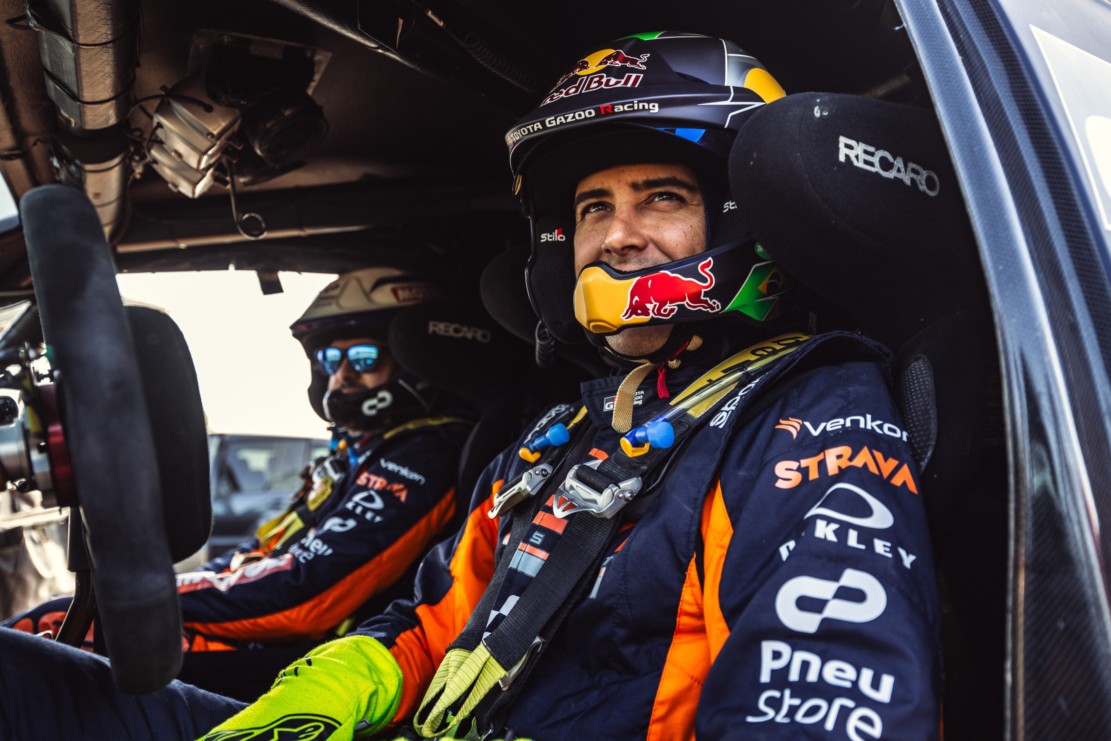Moraes (à frente): "É como estar num sonho. Estes caras são meus ídolos!" (Red Bull Pool Content)