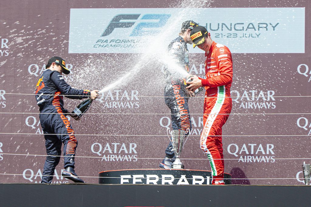 Hauger, Bearman e Iwasa Foto: Prema Racing