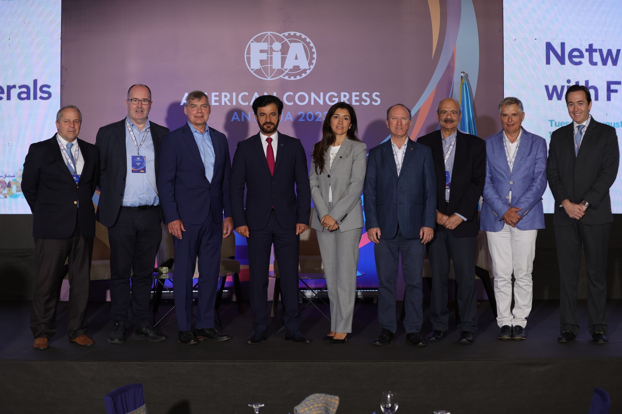 Fabiana Ecclestone participou do Congresso Americano da FIA na Guatemala (FIA/Divulgação)