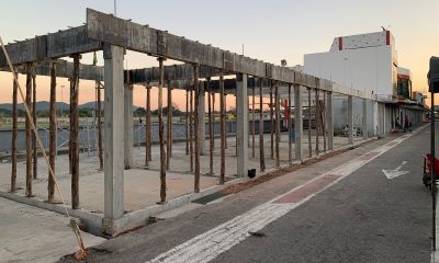 As obras para aumento dos boxes no Kartódromo de Guapimirim (Kartódromo de Guapimirim)