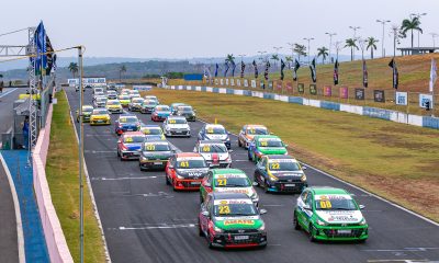 Largada da primeira corrida da quinta etapa da temporada (Renato Mafra/Copa Shell Hyundai HB20)