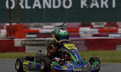 Lourenço Varela estava na liderança da corrida final quando sofreu um toque