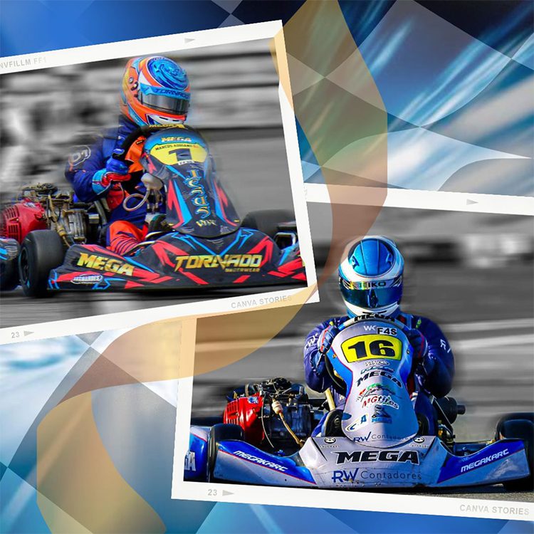 Marcos Adriano e Roberto Wuthstrack Júnior (16) (Arquivo Mega Kart)