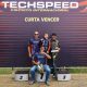 Bernardo Gubert, Neco Becker (Techspeed), o pai Alexandre e Luigi Chies (Gilmar Rose)