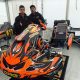 Gabriel Koenigkan e Alessandro Manetti, bicampeão mundial e também piloto da CRG (Arquivo do piloto)
