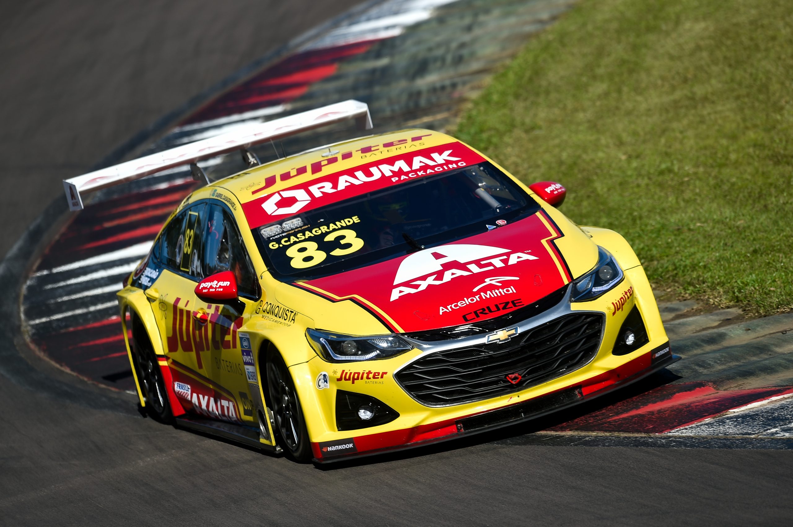 "Excelente equipamento", destacou Casagrande após liderar primeiro treino (Duda Bairros/Stock Car)