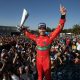 Lucas comemora vitória na Fórmula E, em 2017, quando foi campeão pela ABT (Audi Sport)