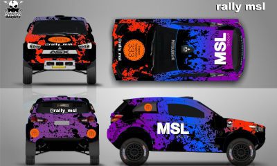 Layout novo da equipe MSL Rally para o Mitsubishi ASX no Baja Portalegre 500 (Divulgação)