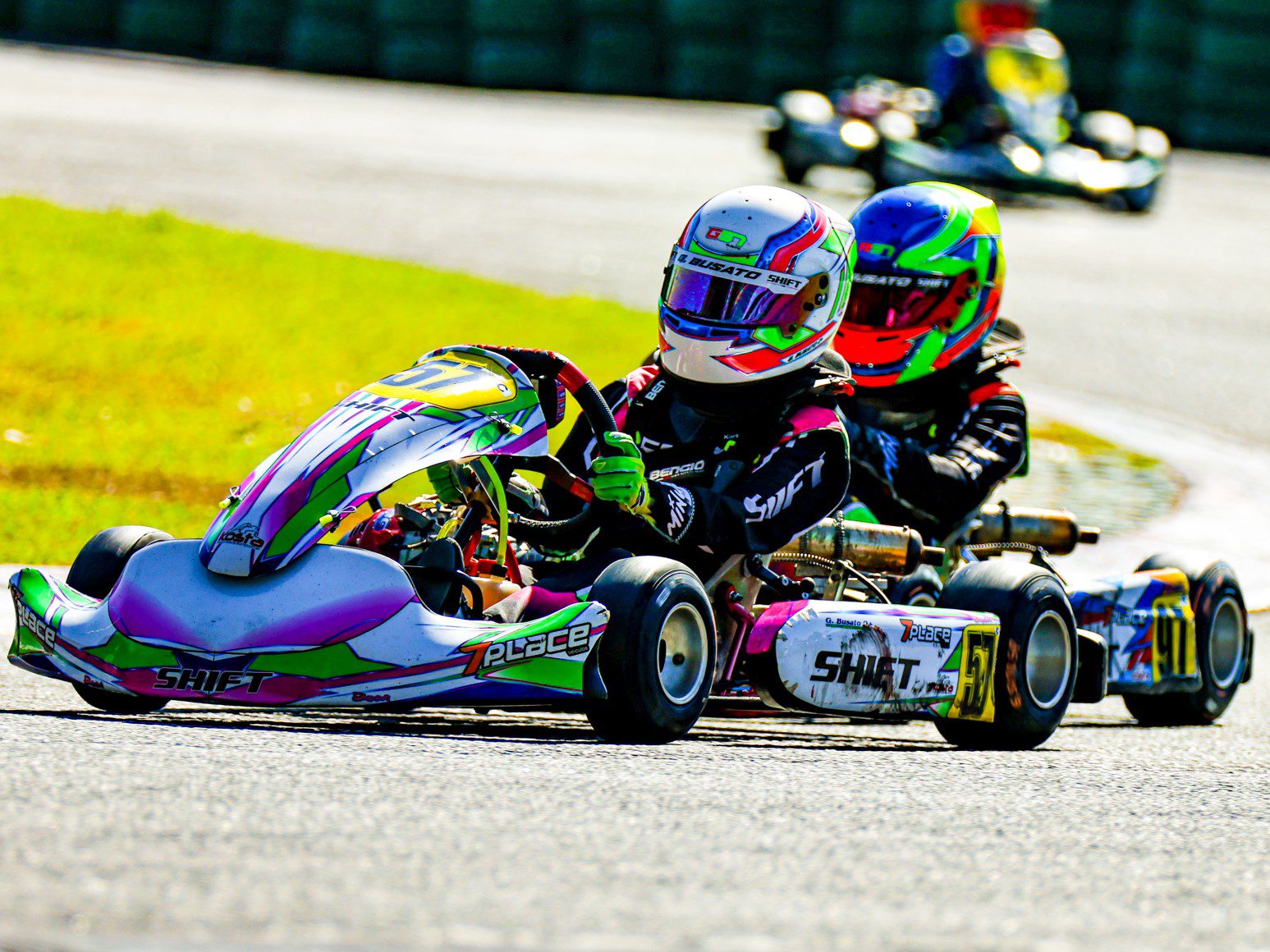 Guilherme Busato 57 e Rafael Busato 97 (KMCom / DarkSide Karts)