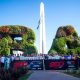 Pilotos da Stock Car e do TC2000 em frente ao Obelisco, em Buenos Aires (Duda Bairros/Stock Car)