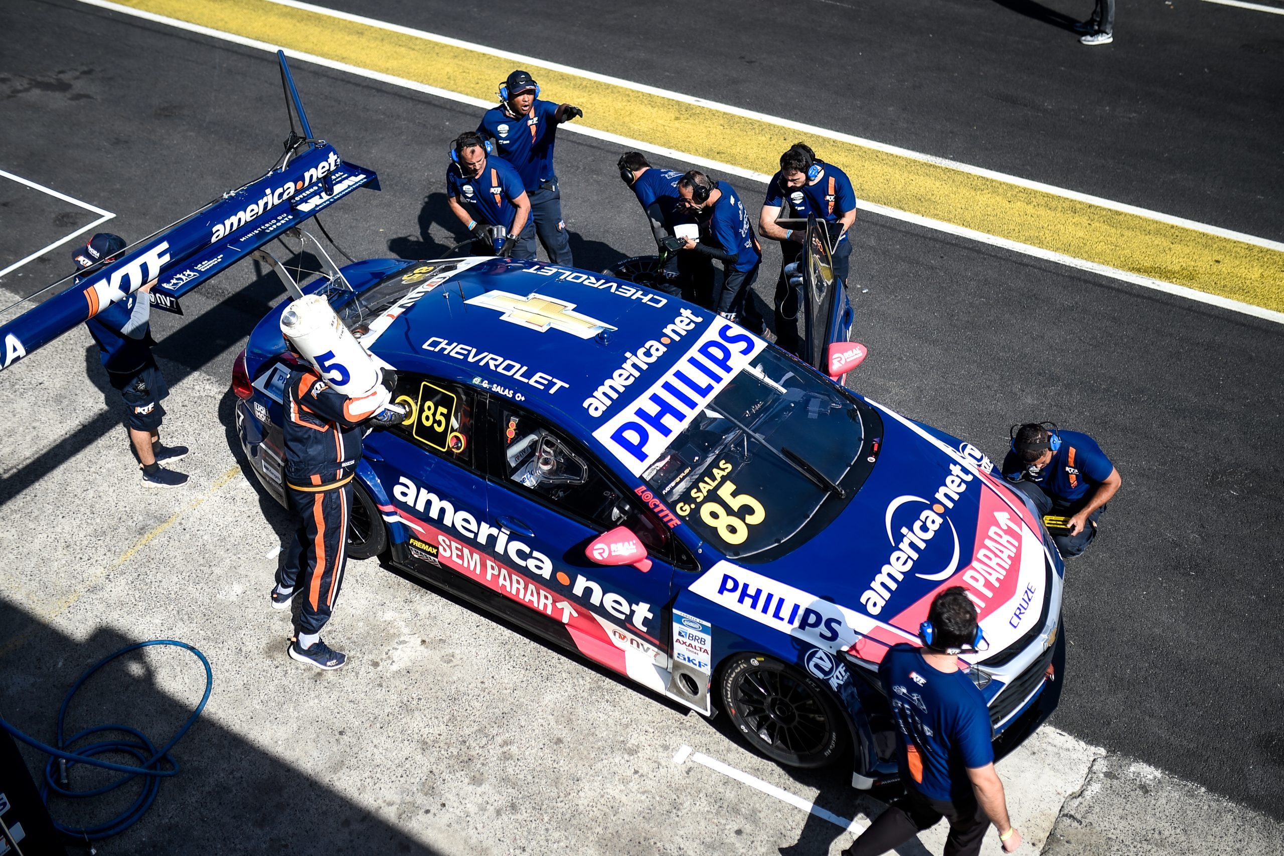 Guilherme Salas foi o autor da volta mais rápida do dia em Buenos Aires (Duda Bairros/Stock Car)