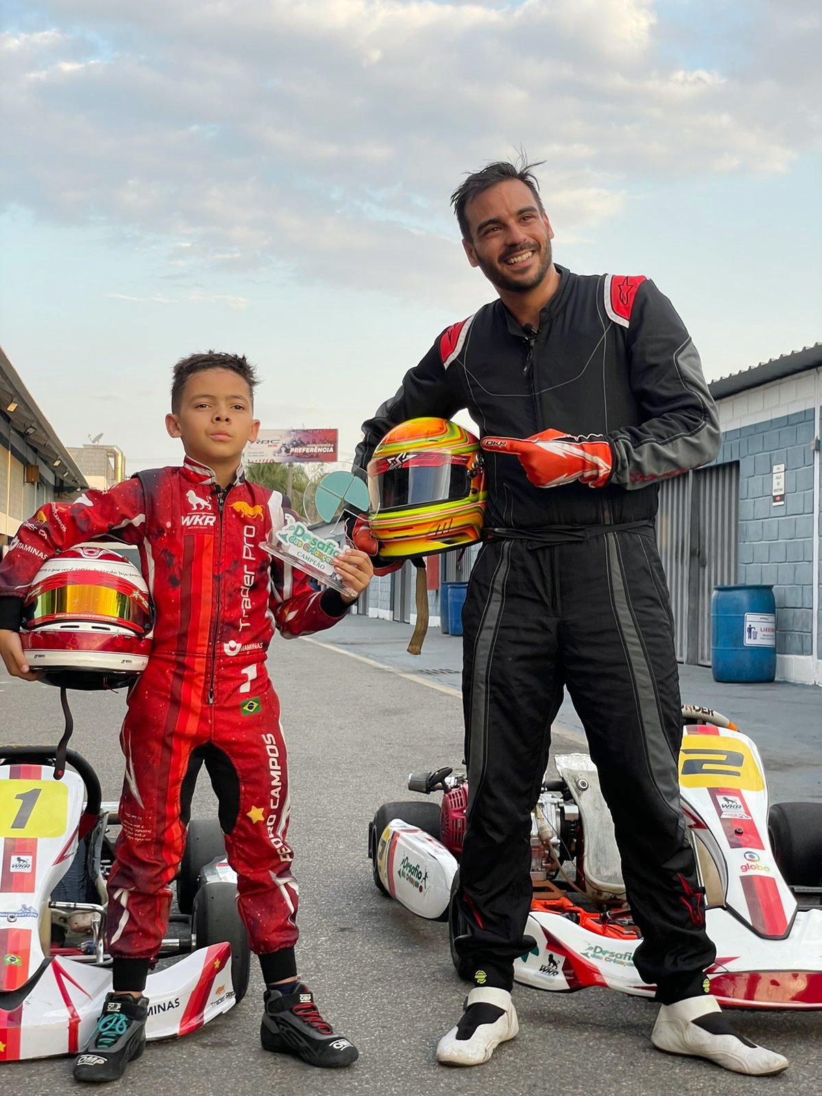 Pedro Campos e Marcelo Lages (Arquivo do piloto)