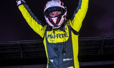 Werner Neugebauer comemorando vitória em Interlagos (Bruno Terena)