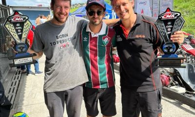 Júnior Feijó, Olin Galli e Eduardo Dieter (Arquivo do piloto)