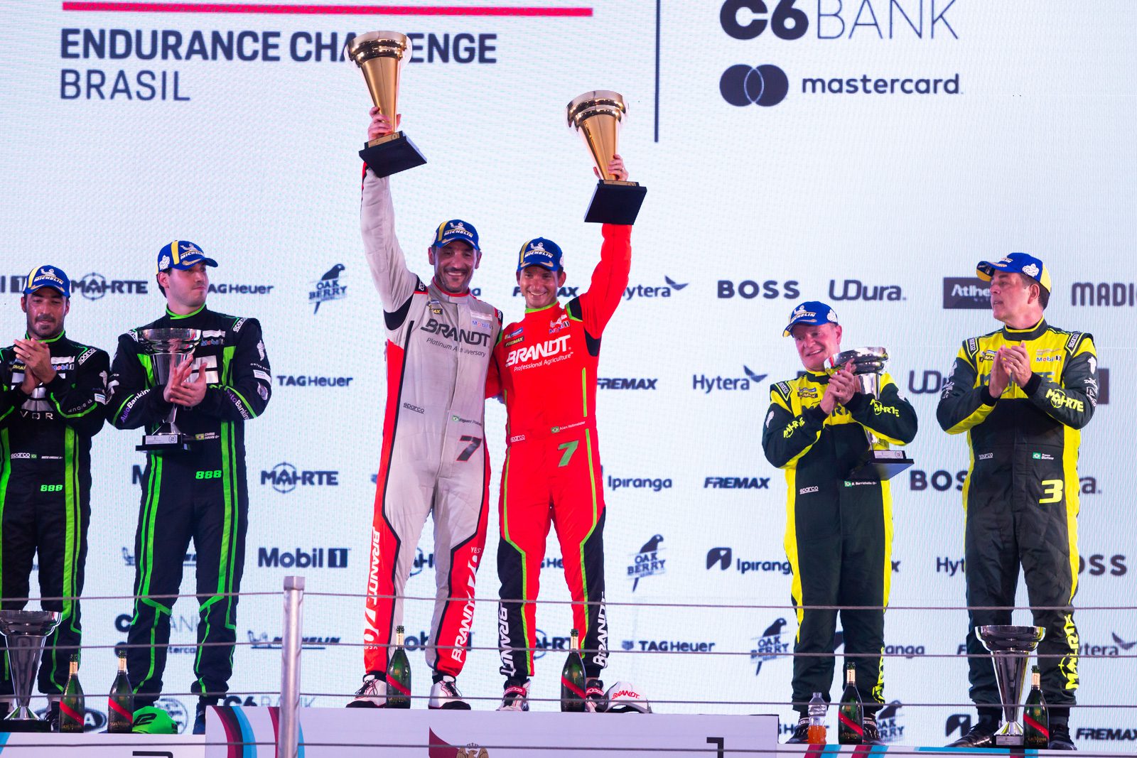 Pódio Porsche C6 Bank Mastercard Endurance Challenge Rafael Gagliano