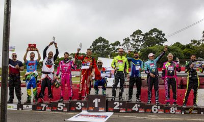 Pódio da Sênior (Foto: Caio Leal/Clicados no Kart)