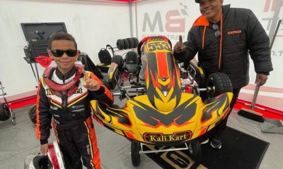 Pedro Campos e seu "meca" em Lonato (Arquivo do piloto)