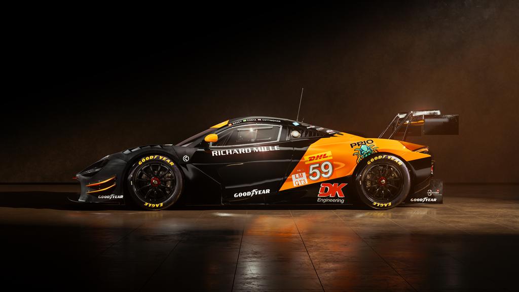 McLaren 720S GT3 EVO número 59 terá o brasileiro Nicolas Costa (McLaren Automotive)