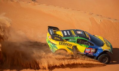 Cristian Baumgart/Beco Andreotti em ação no Dakar (Magnus Torquato/FOTOP)