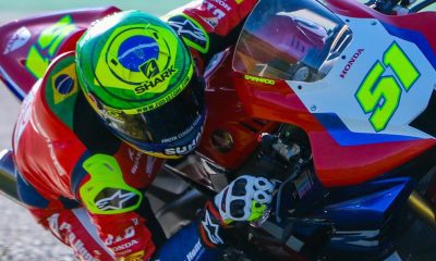 Eric em ação durante a etapa de abertura do SuperBike Brasil (J.Capreti/MundoPress)