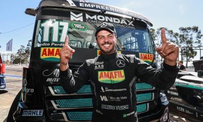 Pedro Perdoncini celebrou sua primeira pole na Copa Truck (Rodrigo Ruiz/RR Media)