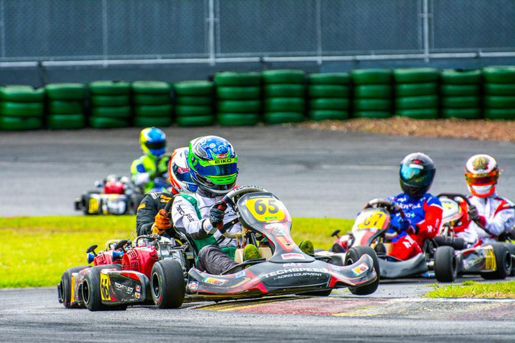 Gabriel Fernandes teve um bom kart para escalar o pelotão nas duas baterias (Foto: Leonardo Dias)