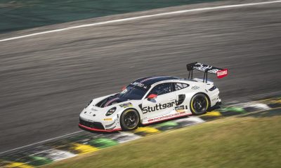 Visconde, Mauricio e Müller lideram na GT3 com o Porsche 911 GT3 R (YO! Studio)