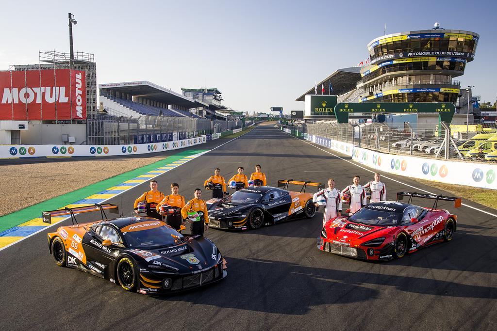 Os três McLaren inscritos nas 24 Horas de Le Mans (McLaren Automotive)