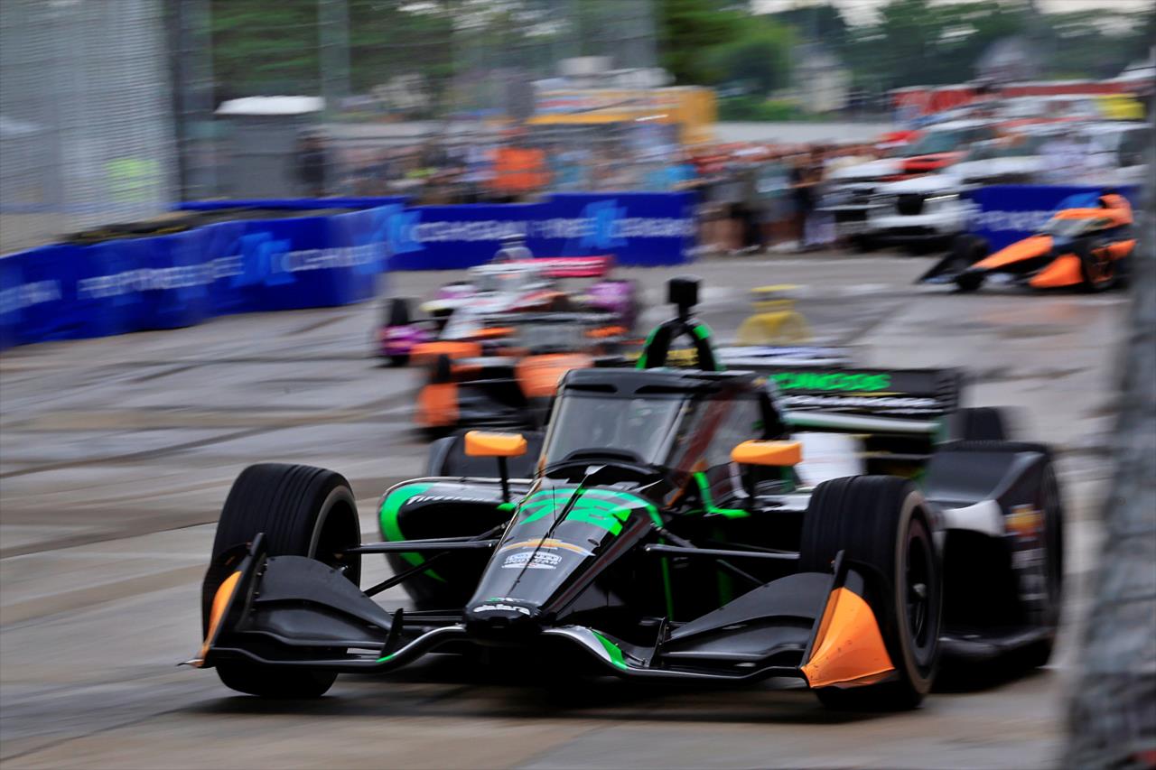 Agustin Canapino no GP de Detroit. Foto/ Reprodução: Paul Hurley/ IndyCar