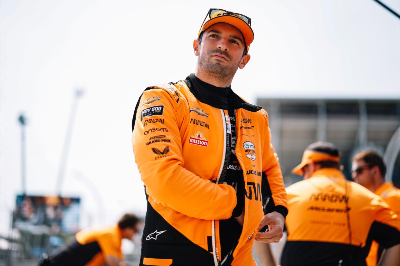 Alexander Rossi antes do Treino Livre 1 da Indy em Toronto. Foto/Reprodução: Joe Skibinski/ IndyCar
