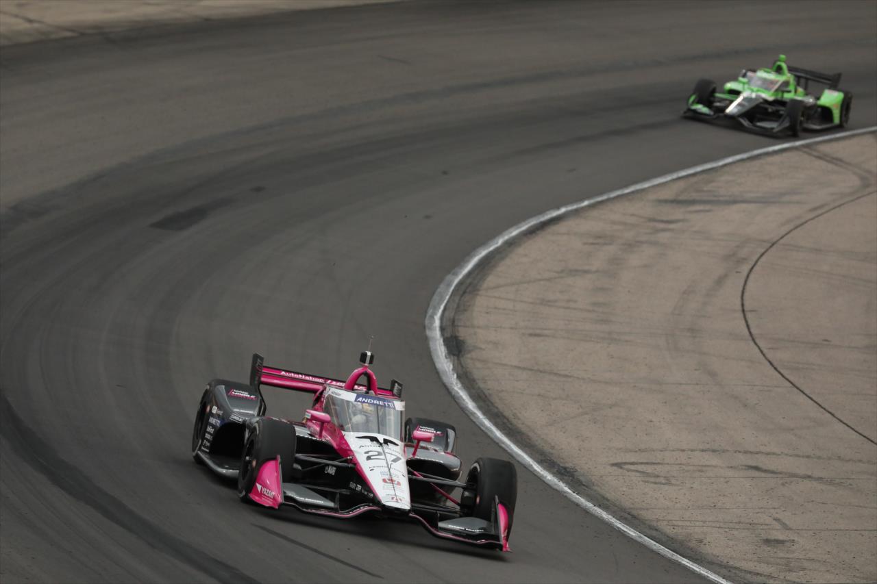 Testes híbridos em Iowa. Foto/Reprodução: Matt Fraver/ IndyCar