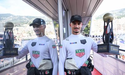 Pascal Wehrlein após conquistar pole em Mônaco. Foto/Reprodução: Sam Bagnall/ Fórmula E
