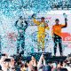 Pódio do GP de Monterrey. Foto/Reprodução: Joe Skibinski/ IndyCar