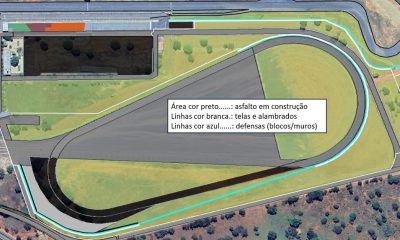 Layout do traçado Oval de Curvelo (MG) com 1.150 metros de extensão (Divulgação)