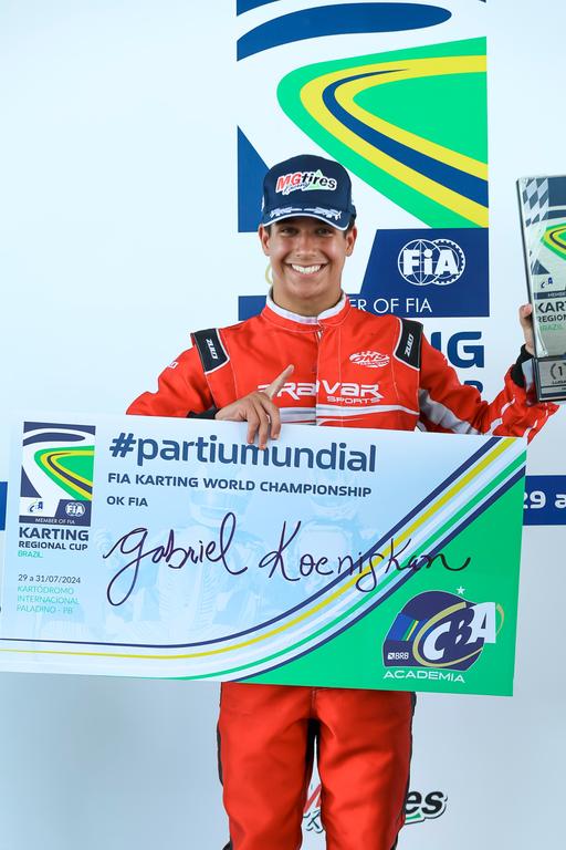 Gabriel Koenigkan ganhou o direito de disputar o Campeonato Mundial (Gilmar Rose)