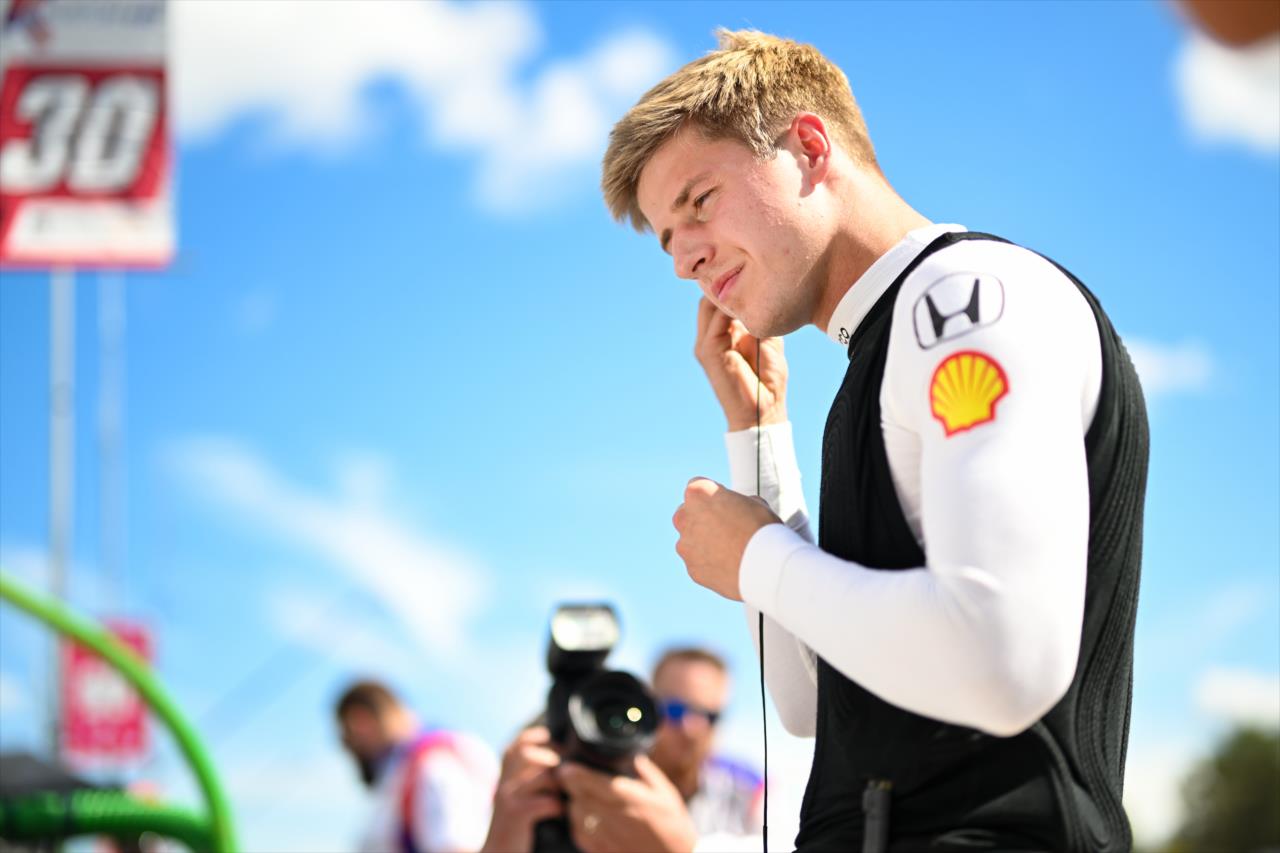 Jüri Vips em sua estreia na Indy no GP de Portland de 2023. Foto/ Reprodução: James Black/ IndyCar