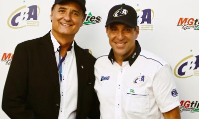 Giovanni Guerra (à esq.) e Rubens Carcasci: momento especial do kart brasileiro (Fabio Oliveira / Radical Motors)