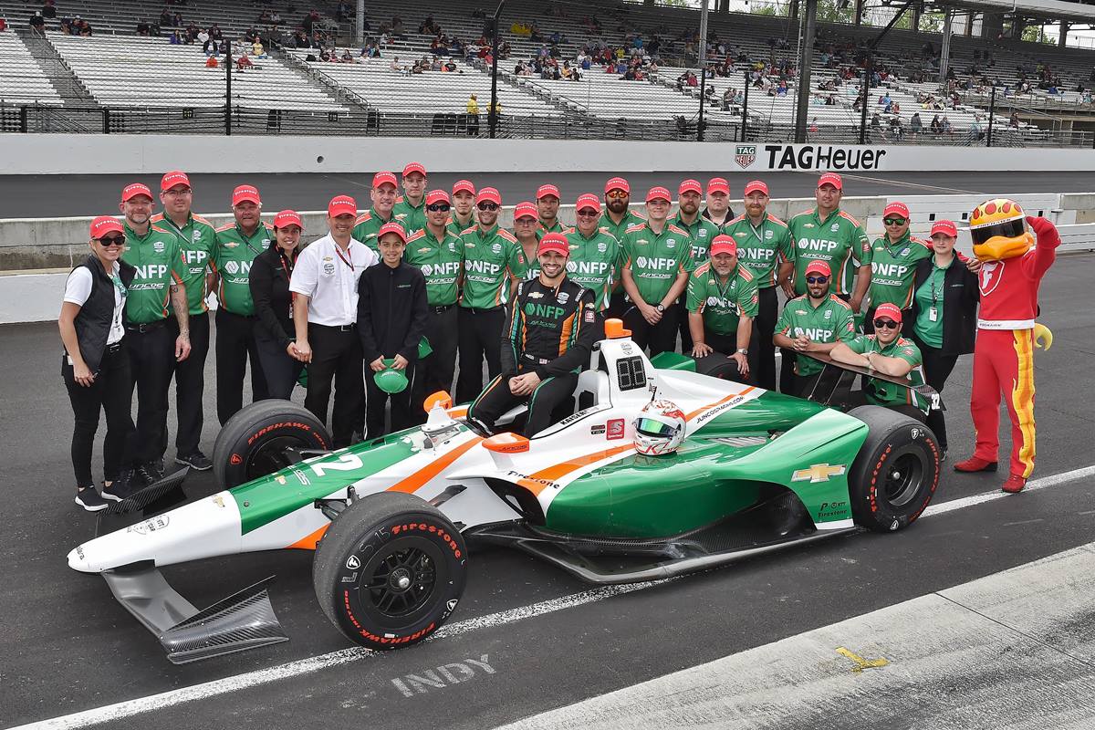 Kyle Kaiser após conquistar a classificação para a Indy 50 em 2019. Fot/Reprodução: IndyCar