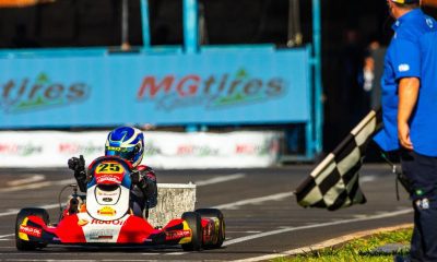 Miguel Silva enalteceu o aprendizado na estreia na OK Júnior em Londrina (Foto: Leonardo Dias)
